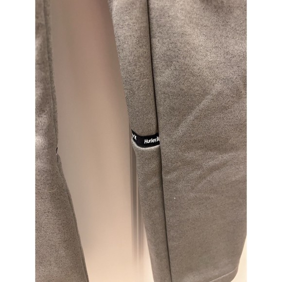 HURLEY Exist Fleece Joggers Forest Green Mens S Tapered Reflective - Picture 3 of 9